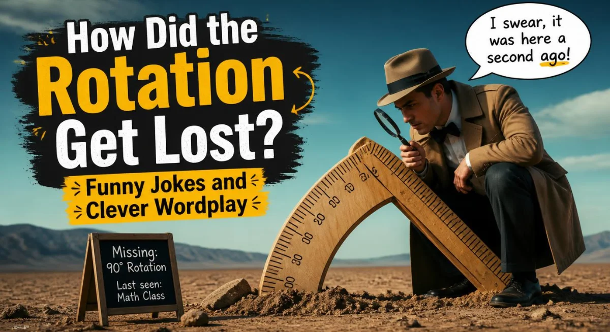 Funny rotation jokes with clever wordplay and hilarious punchlines