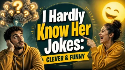 Funny “I Hardly Know Her” jokes with clever wordplay and playful puns