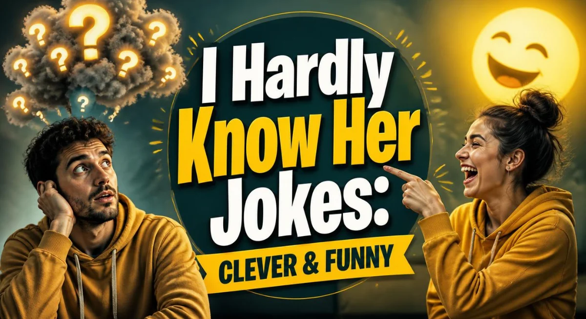 Funny “I Hardly Know Her” jokes with clever wordplay and playful puns